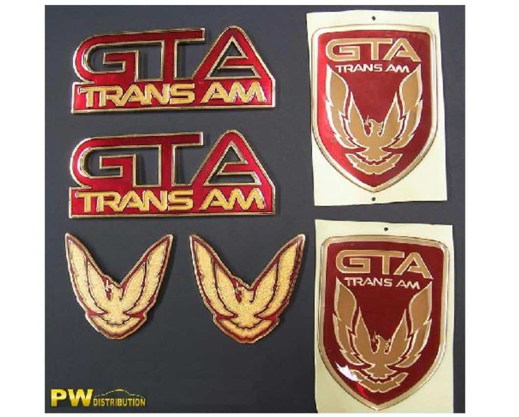 91-92 GTA Emblem Kit: Bright Red